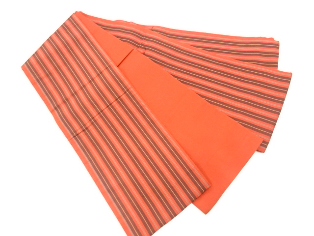  本場筑前博多縞模様織出し半幅帯